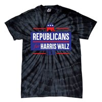 Republicans For Harris Walz Kamala Harris For President 2024 Tie-Dye T-Shirt