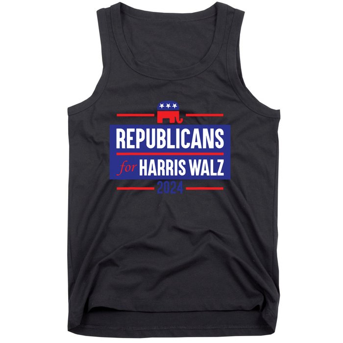 Republicans For Harris Walz Kamala Harris For President 2024 Tank Top