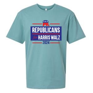 Republicans For Harris Walz Kamala Harris For President 2024 Sueded Cloud Jersey T-Shirt