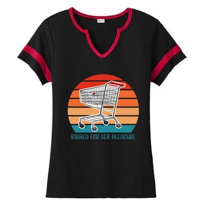 Ribbed For Her Pleasure Retro Ladies Halftime Notch Neck Tee