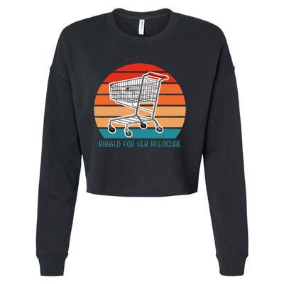 Ribbed For Her Pleasure Retro Cropped Pullover Crew