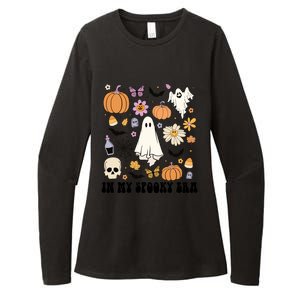 Retro Fall Halloween In My Spooky Era Cute Ghost Pumpkin Cute Gift Womens CVC Long Sleeve Shirt