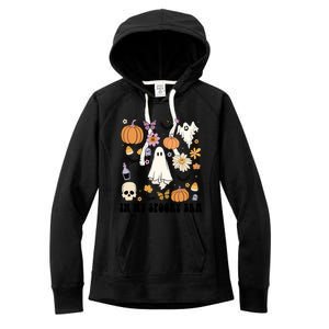 Retro Fall Halloween In My Spooky Era Cute Ghost Pumpkin Cute Gift Women's Fleece Hoodie