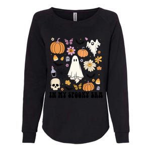 Retro Fall Halloween In My Spooky Era Cute Ghost Pumpkin Cute Gift Womens California Wash Sweatshirt