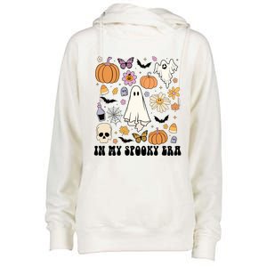 Retro Fall Halloween In My Spooky Era Cute Ghost Pumpkin Cute Gift Womens Funnel Neck Pullover Hood