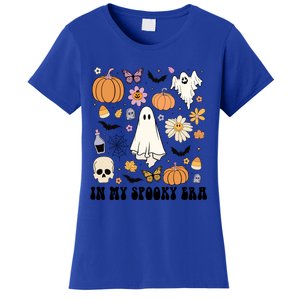 Retro Fall Halloween In My Spooky Era Cute Ghost Pumpkin Cute Gift Women's T-Shirt