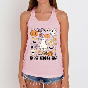 Retro Fall Halloween In My Spooky Era Cute Ghost Pumpkin Cute Gift Women's Knotted Racerback Tank