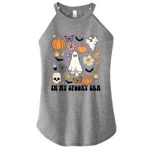 Retro Fall Halloween In My Spooky Era Cute Ghost Pumpkin Cute Gift Women's Perfect Tri Rocker Tank