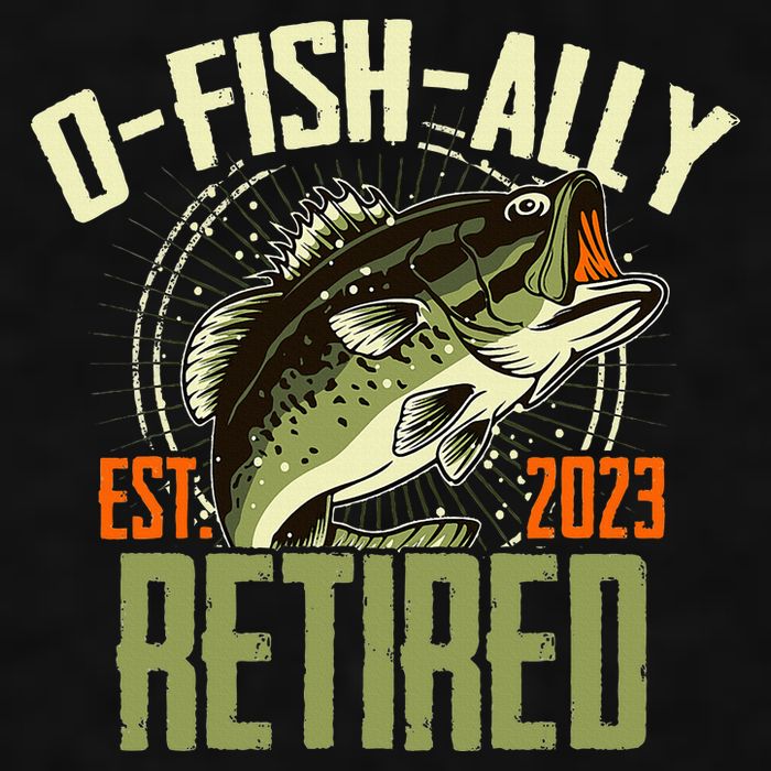 Retirement Fishing Hooked on Being O.fishally Retired Ladies PosiCharge Tri-Blend Wicking Tank