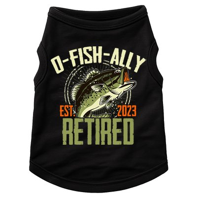 Retirement Fishing Hooked on Being O.fishally Retired Doggie Tank