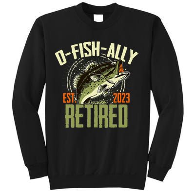 Retirement Fishing Hooked on Being O.fishally Retired Sweatshirt
