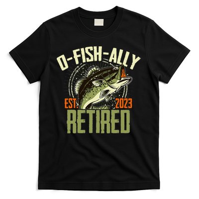 Retirement Fishing Hooked on Being O.fishally Retired T-Shirt