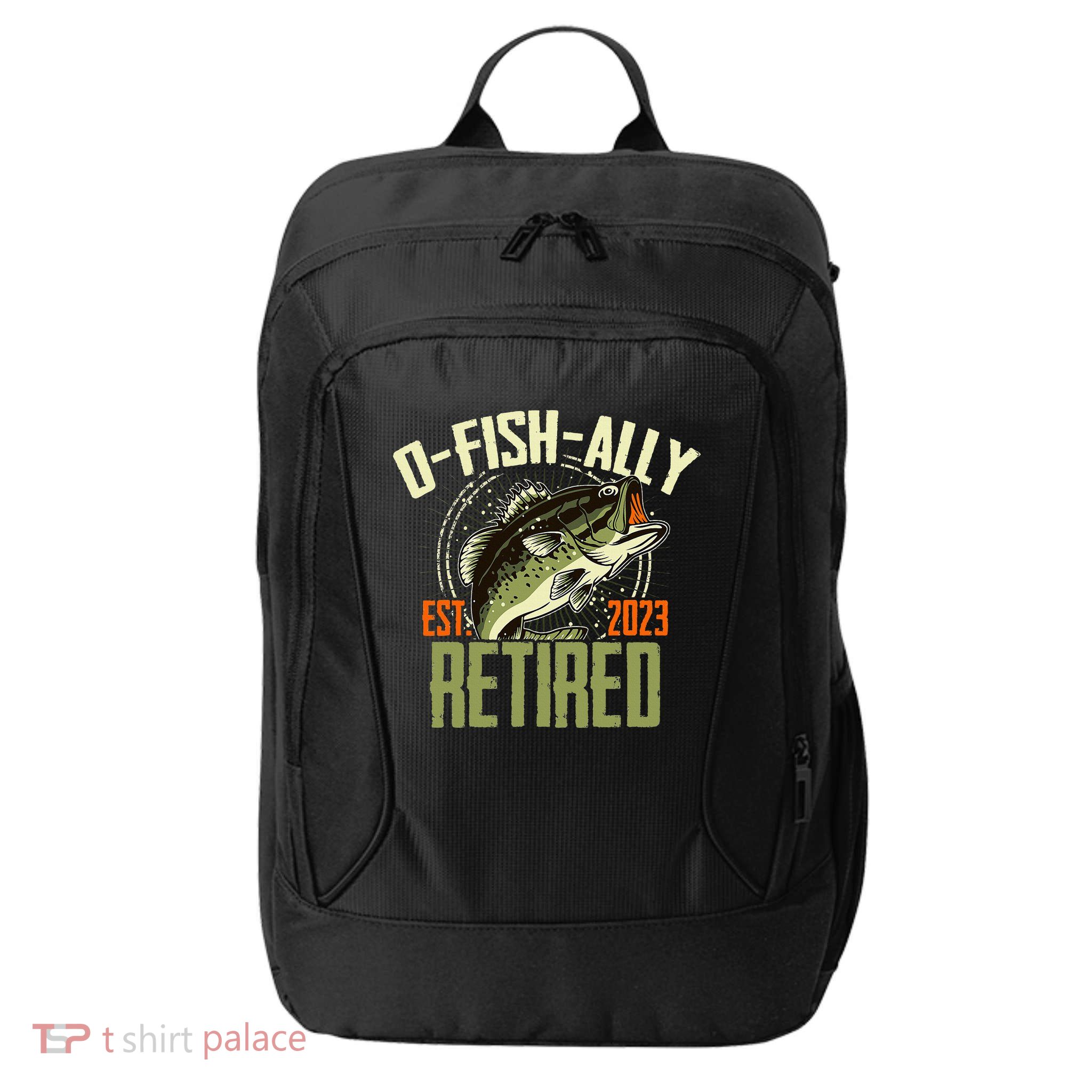 Retirement Fishing Hooked on Being O.fishally Retired City Backpack