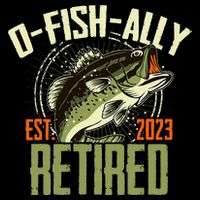 Retirement Fishing Hooked on Being O.fishally Retired Cooling Performance Long Sleeve Crew