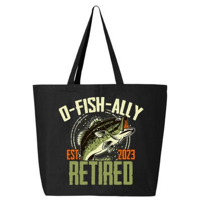 Retirement Fishing Hooked on Being O.fishally Retired 25L Jumbo Tote