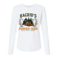 Retro Fall HagridS Pumpkin Farm Patch Autumn Pumpkin Garden Womens Cotton Relaxed Long Sleeve T-Shirt