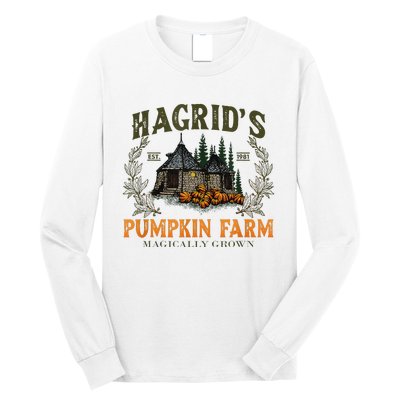 Retro Fall HagridS Pumpkin Farm Patch Autumn Pumpkin Garden Long Sleeve Shirt