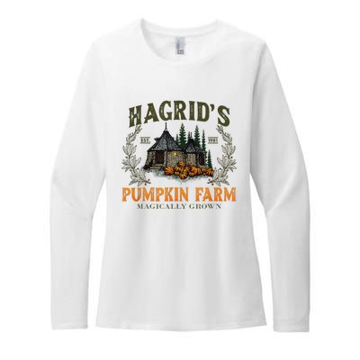 Retro Fall HagridS Pumpkin Farm Patch Autumn Pumpkin Garden Womens CVC Long Sleeve Shirt