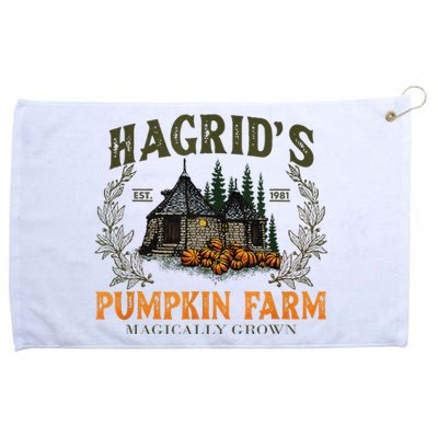 Retro Fall HagridS Pumpkin Farm Patch Autumn Pumpkin Garden Grommeted Golf Towel