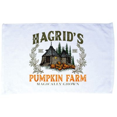 Retro Fall HagridS Pumpkin Farm Patch Autumn Pumpkin Garden Microfiber Hand Towel