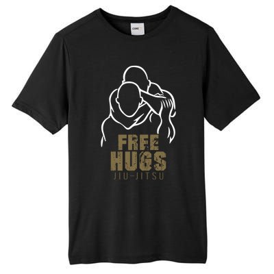 Retro Free Hugs Wrestling Judo Jiu Jitsu Funny Free Dad Hugs Funny Gift Tall Fusion ChromaSoft Performance T-Shirt