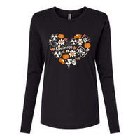 Radiology Fall Heart Xray Tech Autumn Pumpkin Thanksgiving Womens Cotton Relaxed Long Sleeve T-Shirt