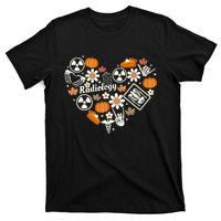 Radiology Fall Heart Xray Tech Autumn Pumpkin Thanksgiving T-Shirt