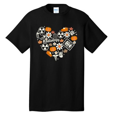 Radiology Fall Heart Xray Tech Autumn Pumpkin Thanksgiving Tall T-Shirt