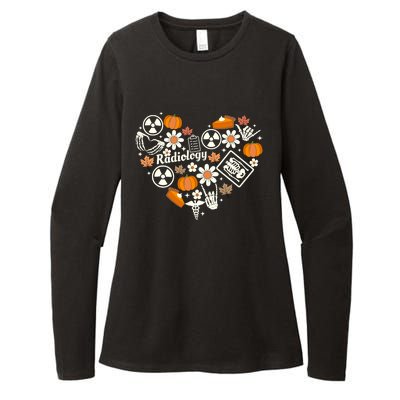 Radiology Fall Heart Xray Tech Autumn Pumpkin Thanksgiving Womens CVC Long Sleeve Shirt