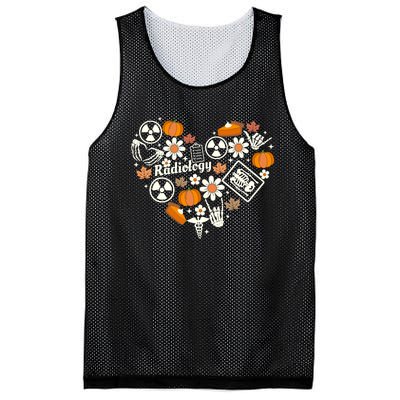 Radiology Fall Heart Xray Tech Autumn Pumpkin Thanksgiving Mesh Reversible Basketball Jersey Tank