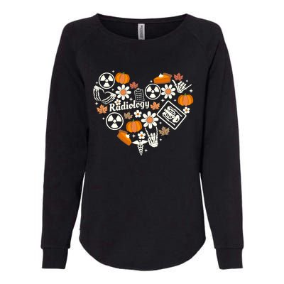 Radiology Fall Heart Xray Tech Autumn Pumpkin Thanksgiving Womens California Wash Sweatshirt