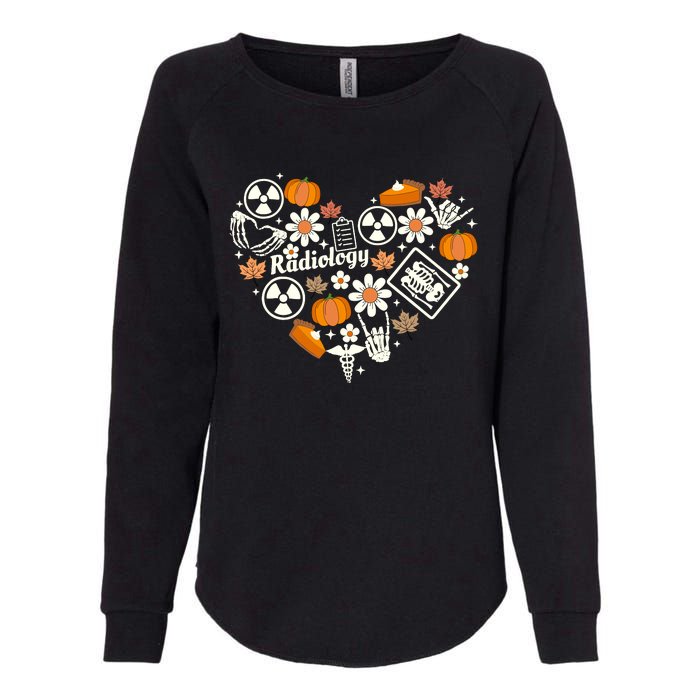 Radiology Fall Heart Xray Tech Autumn Pumpkin Thanksgiving Womens California Wash Sweatshirt