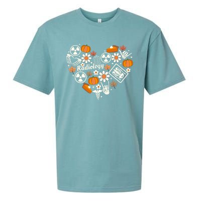 Radiology Fall Heart Xray Tech Autumn Pumpkin Thanksgiving Sueded Cloud Jersey T-Shirt