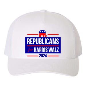 Republicans For Harris Walz Kamala Harris For President 2024 Yupoong Adult 5-Panel Trucker Hat