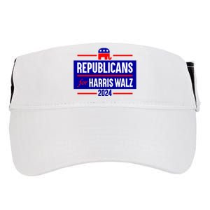 Republicans For Harris Walz Kamala Harris For President 2024 Adult Drive Performance Visor