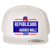 Republicans For Harris Walz Kamala Harris For President 2024 Wool Snapback Cap