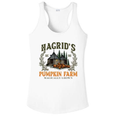 Retro Fall HagridS Pumpkin Farm Patch Autumn Pumpkin Garden Ladies PosiCharge Competitor Racerback Tank