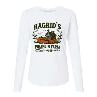 Retro Fall HagridS Pumpkin Farm Patch Autumn Pumpkin Garden Womens Cotton Relaxed Long Sleeve T-Shirt