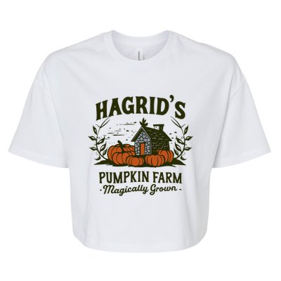 Retro Fall HagridS Pumpkin Farm Patch Autumn Pumpkin Garden Bella+Canvas Jersey Crop Tee