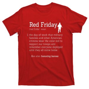 Red Friday Honor Heroes Definition Soldier T-Shirt