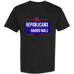 Republicans For Harris Walz Kamala Harris For President 2024 Garment-Dyed Heavyweight T-Shirt