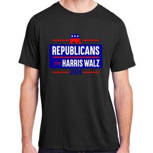 Republicans For Harris Walz Kamala Harris For President 2024 Adult ChromaSoft Performance T-Shirt