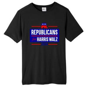 Republicans For Harris Walz Kamala Harris For President 2024 Tall Fusion ChromaSoft Performance T-Shirt