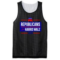 Republicans For Harris Walz Kamala Harris For President 2024 Mesh Reversible Basketball Jersey Tank