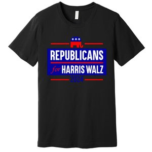 Republicans For Harris Walz Kamala Harris For President 2024 Premium T-Shirt