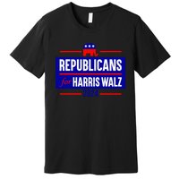 Republicans For Harris Walz Kamala Harris For President 2024 Premium T-Shirt