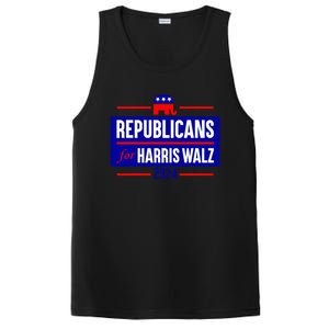 Republicans For Harris Walz Kamala Harris For President 2024 PosiCharge Competitor Tank