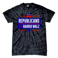 Republicans For Harris Walz Kamala Harris For President 2024 Tie-Dye T-Shirt