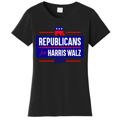 Republicans For Harris Walz Kamala Harris For President 2024 Women's T-Shirt