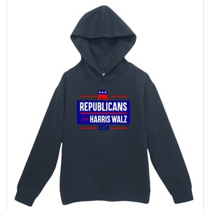 Republicans For Harris Walz Kamala Harris For President 2024 Urban Pullover Hoodie